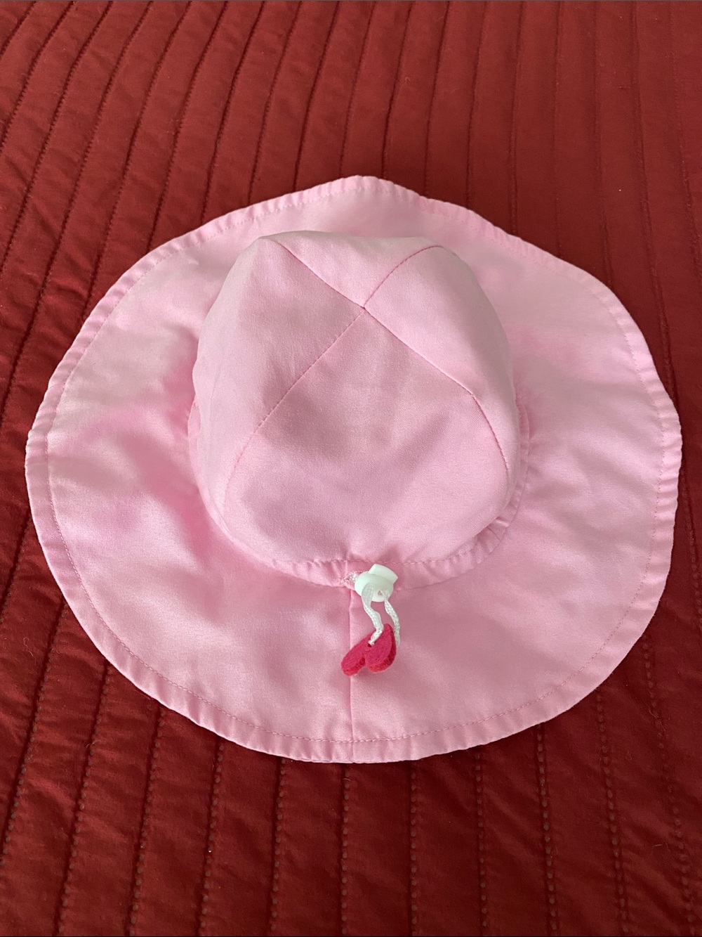 Pink Baby Sun Hat - Soft Wide Brim